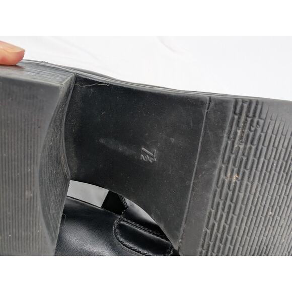 Mudd Tempo 90's Y2K Platform Chunky Heel Loafers Vegan Black Women's 7.5 - Picture 8 of 10